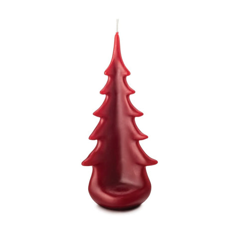 Beeswax Tree Candle — Red