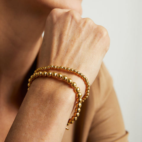 Signature Midi Beaded Bracelet - Gold