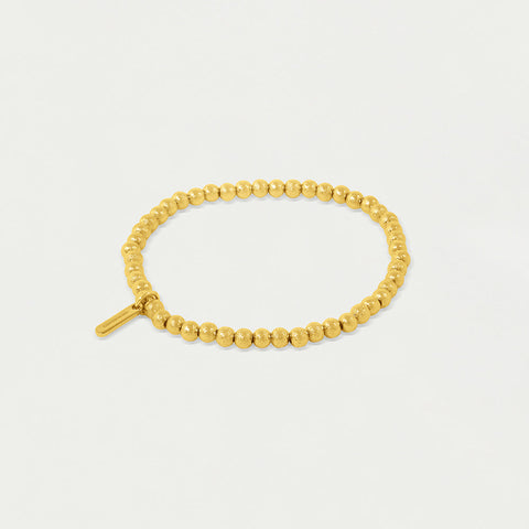 Signature Small Beaded Bracelet - Gold