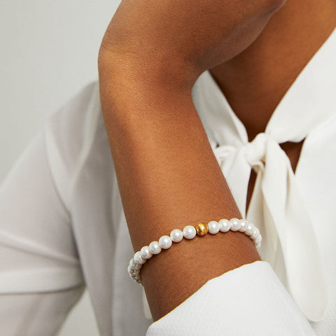 Ethos Midi Bracelet - Gold / Pearl