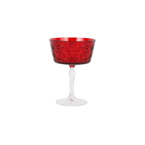 Barocco Ruby Coupe Champagne Glass