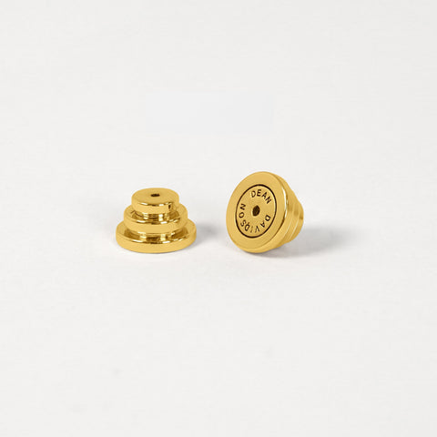 Signature Midi Knockout Studs - Gold / Black Onyx