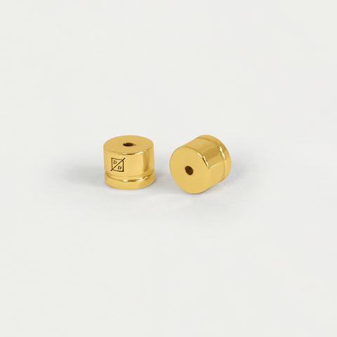 Signature Small Knockout Studs - Gold / Rainbow Moonstone