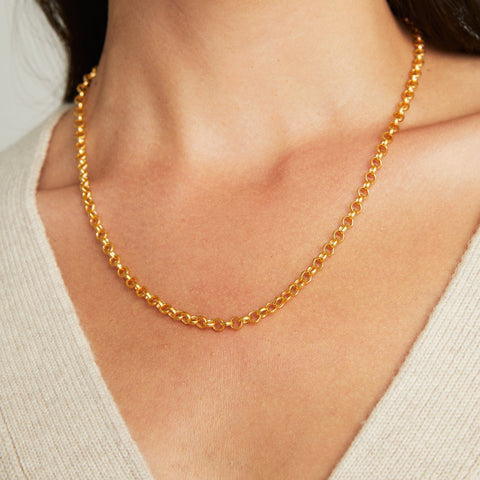 Signature Small Statement Chain - Gold