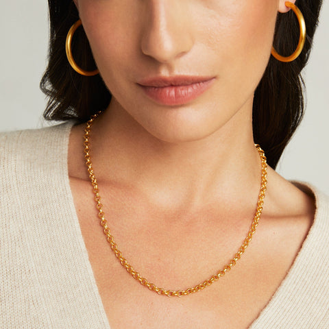 Signature Small Statement Chain - Gold