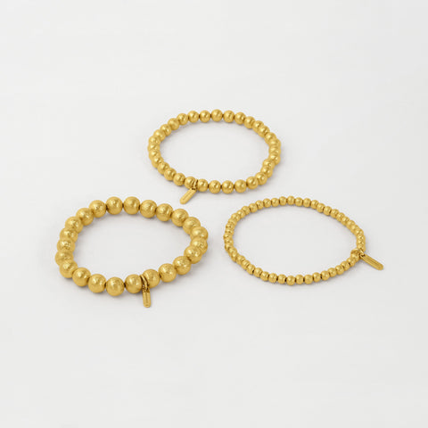 Signature Beaded Bracelet - Gold