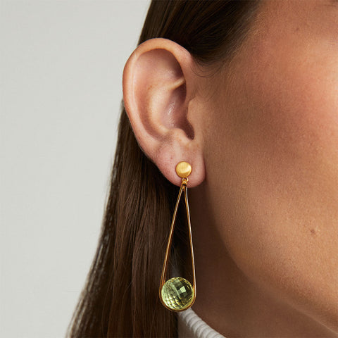 Ipanema Earrings - Green Amethyst