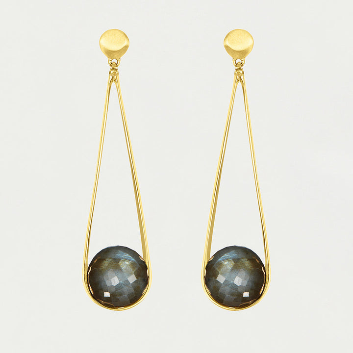 Ipanema Earrings - Gold / Labradorite