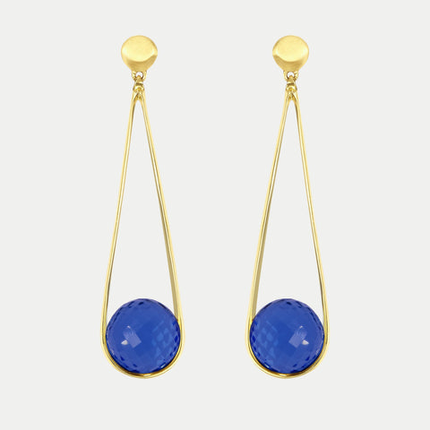 Ipanema Earrings - Gold / Midnight Blue