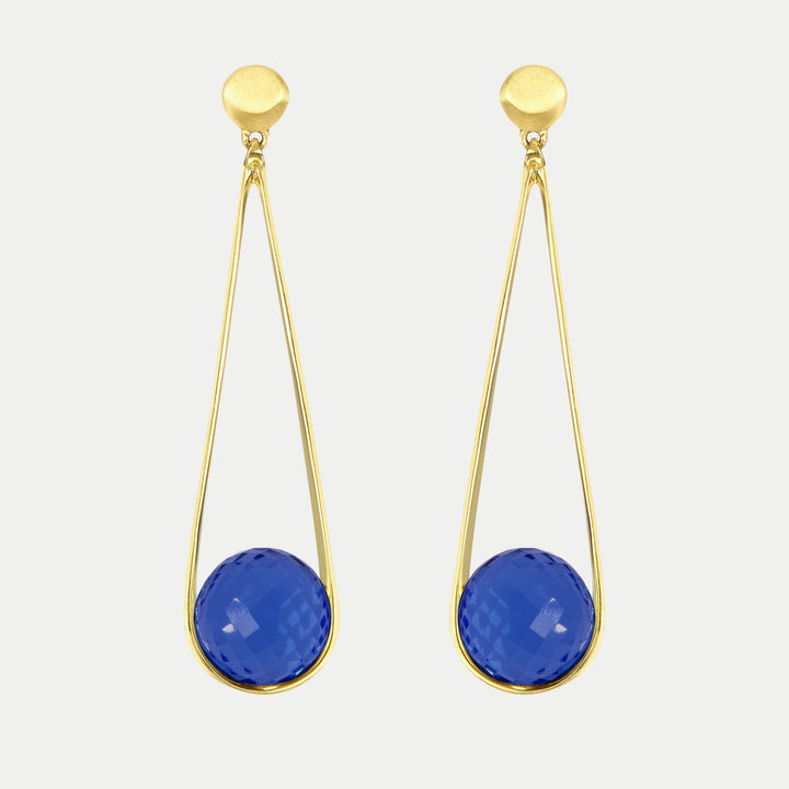 Ipanema Earrings - Gold / Midnight Blue