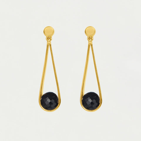Mini Ipanema Earrings - Black Onyx