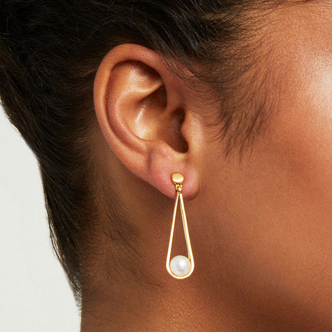 Mini Ipanema Earrings - Pearl