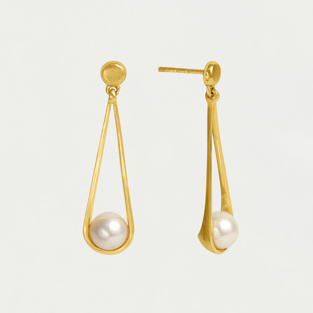 Mini Ipanema Earrings - Gold / Pearl