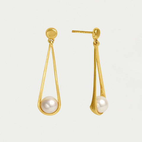 Mini Ipanema Earrings - Gold / Pearl