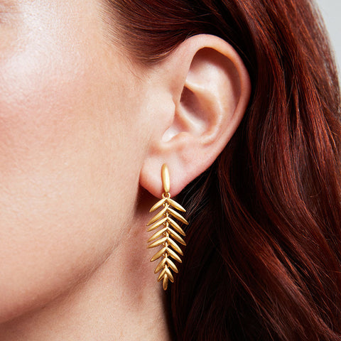 Palma Drop Earrings - Gold