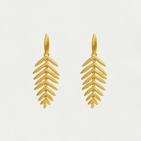 Palma Drop Earrings - Gold