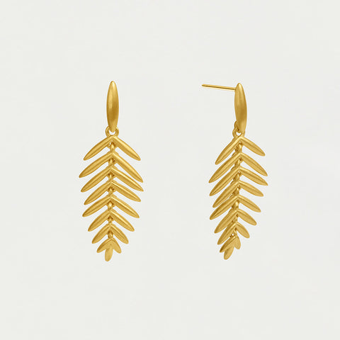 Palma Drop Earrings - Gold