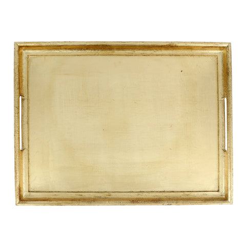 Florentine Wooden Accessories Gold Large Rectangular Tray