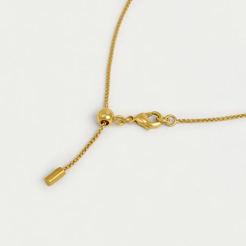 Signature Midi Knockout Pendant - Gold / Crystal Quartz