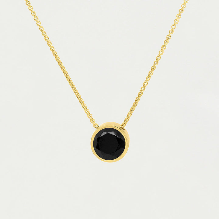 Signature Midi Knockout Pendant - Gold / Black Onyx