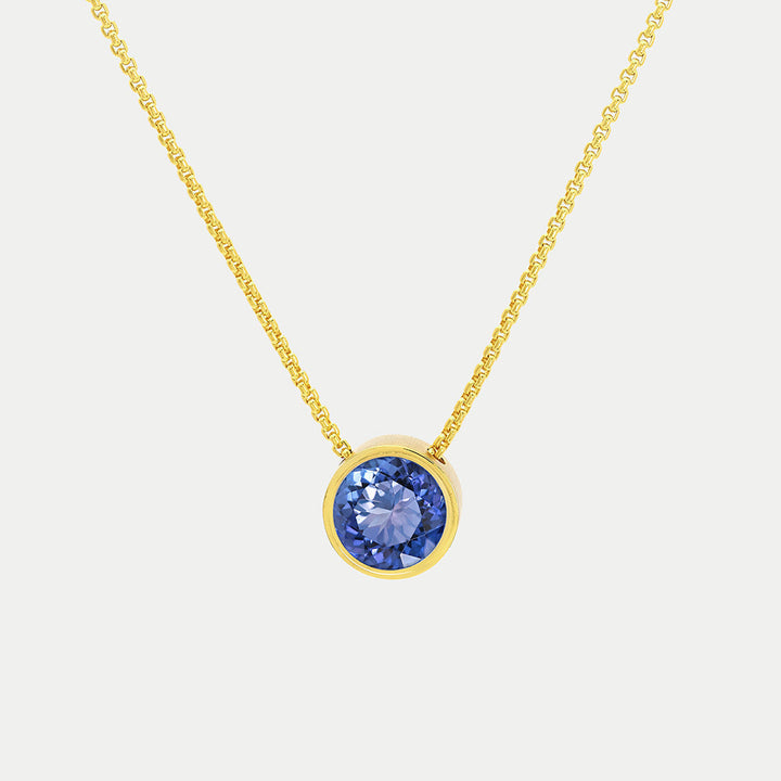 Signature Knockout Pendant - Gold / Midnight Blue