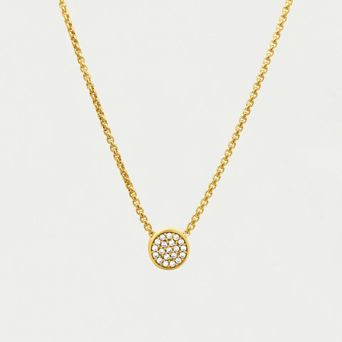 Signature Pavé Knockout Pendant - Gold