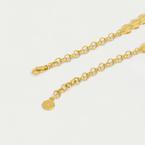 Petit Pavé Necklace - Gold