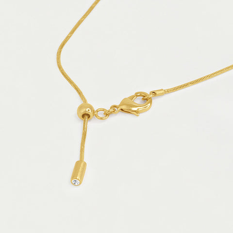 Pavé Initial Necklace - Gold