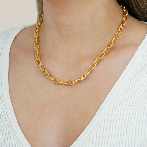 Signature Revival Statement Chain - Gold