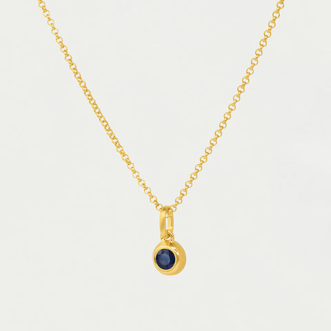 Round Birthstone Necklace