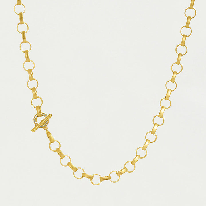 Petit Pavé Statement Chain - Gold