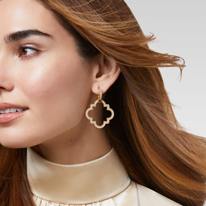 Odette Statement Hoop &amp; Charm Earring