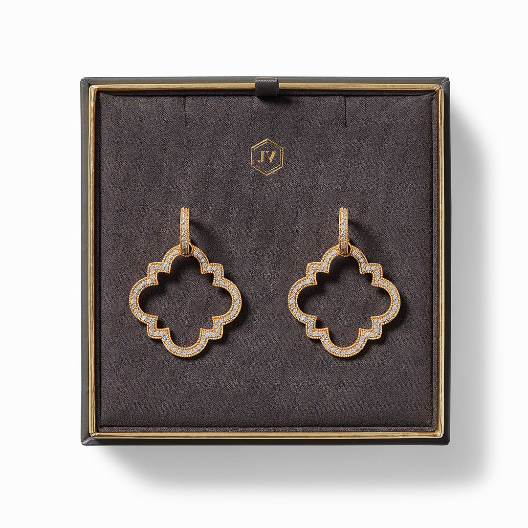 Odette Statement Hoop &amp; Charm Earring