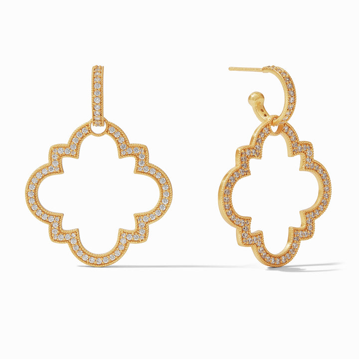 Odette Statement Hoop &amp; Charm Earring