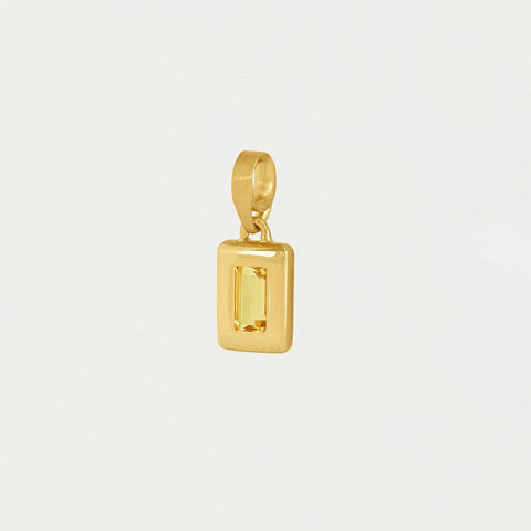 Baguette Birthstone Charm