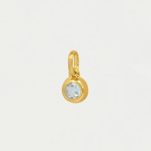 Round Birthstone Charm