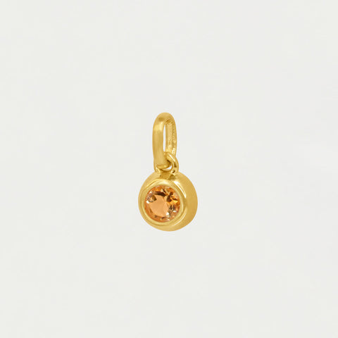 Round Birthstone Charm