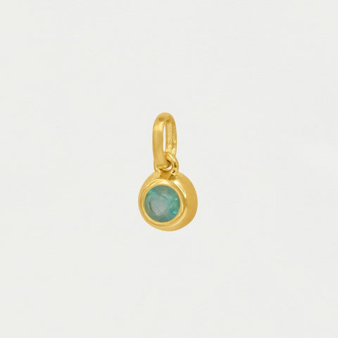 Round Birthstone Charm