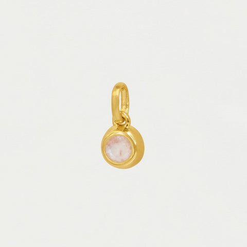 Round Birthstone Charm