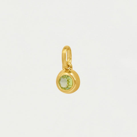 Round Birthstone Charm