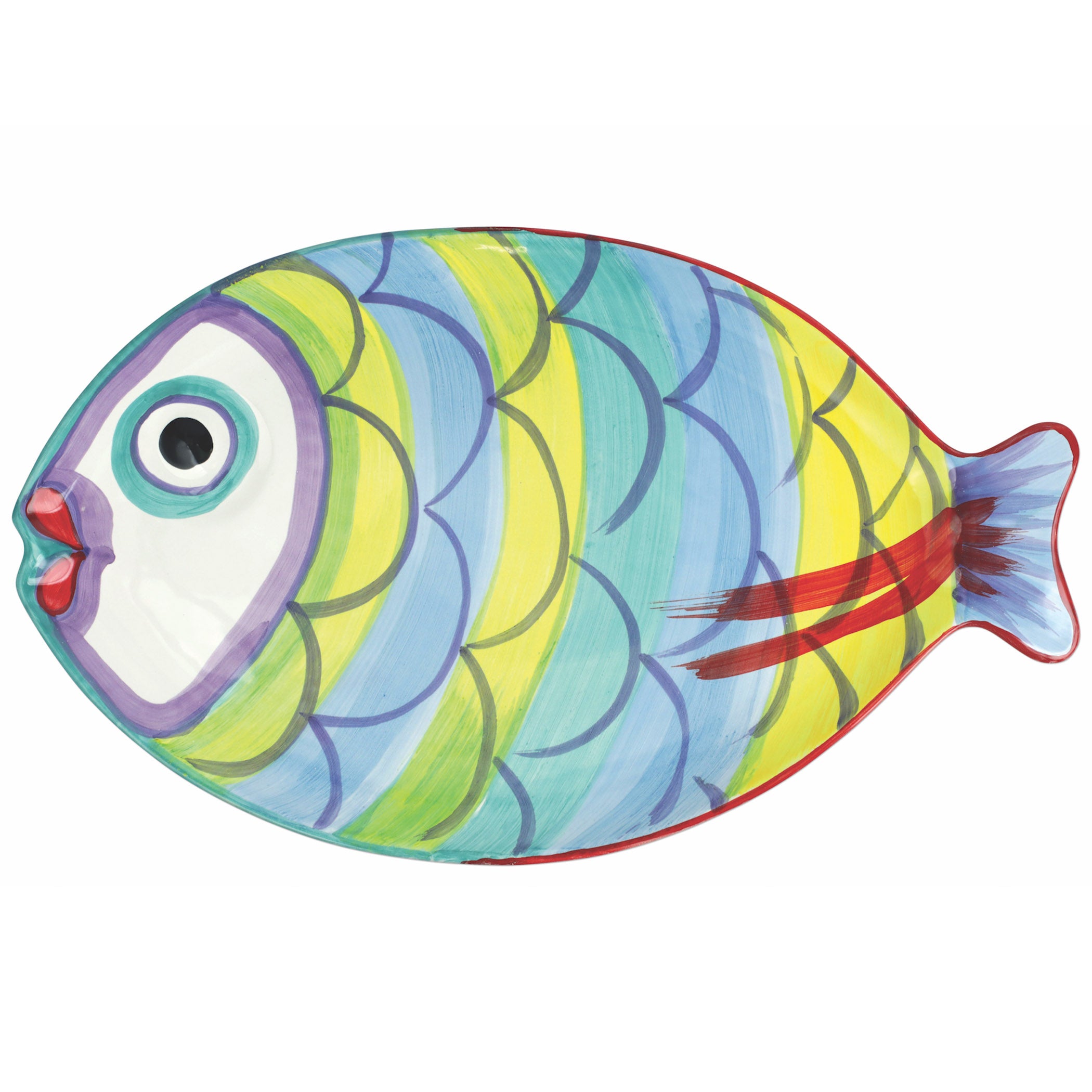 Lucice Colorati Pesci Colorati Figural Fish Platter – 180 Pure Home