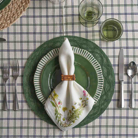 Sitio Stripe 16pc Place Setting - Basil