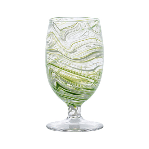 Puro Marbled Goblet - Green